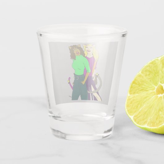 Mädchen Schnapsglas (Rückseite)