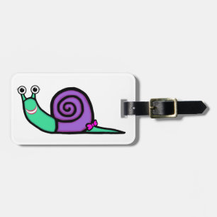 Mädchen-Schnecke Gepäckanhänger