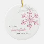 Mädchen-Schneeglöckchen-Ornament Keramik Ornament (Vorne)