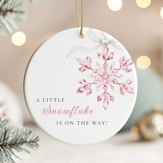Mädchen-Schneeglöckchen-Ornament Keramik Ornament