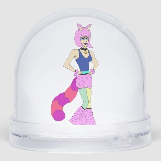 Mädchen Schneekugeln (Rückseite)