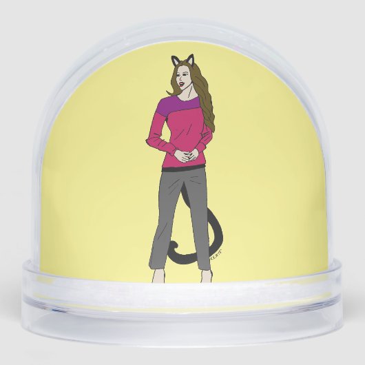 Mädchen Schneekugeln (Vorderseite)