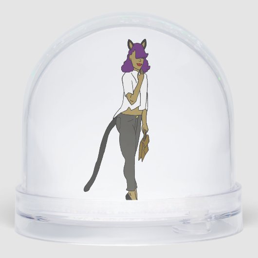 Mädchen Schneekugeln (Rückseite)