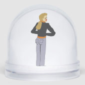 Mädchen Schneekugeln (Vorderseite)