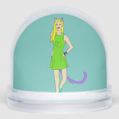 Mädchen Schneekugeln (Vorderseite)