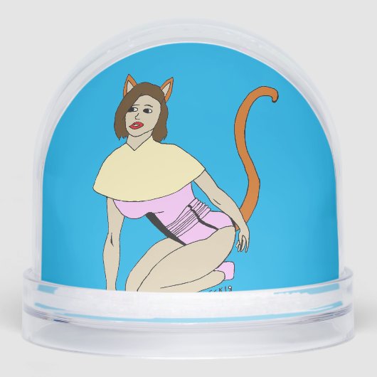 Mädchen Schneekugeln (Vorderseite)