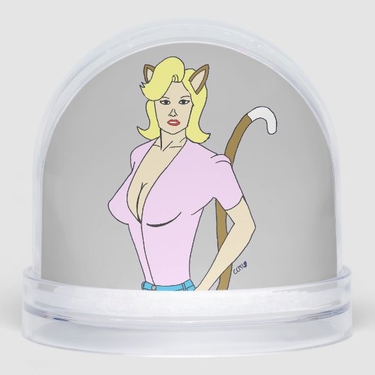 Mädchen Schneekugeln (Vorderseite)