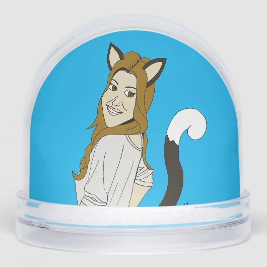 Mädchen Schneekugeln (Vorderseite)