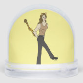 Mädchen Schneekugeln (Rückseite)