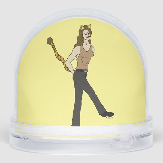 Mädchen Schneekugeln (Rückseite)