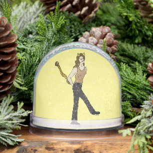 Mädchen Schneekugeln