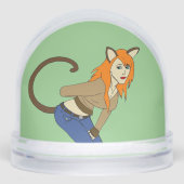 Mädchen Schneekugeln (Vorderseite)