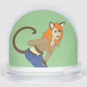 Mädchen Schneekugeln (Rückseite)