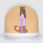 Mädchen Schneekugeln (Vorderseite)