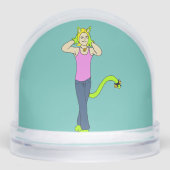 Mädchen Schneekugeln (Vorderseite)