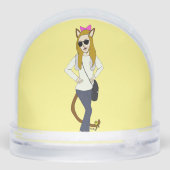 Mädchen Schneekugeln (Rückseite)