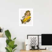 Mädchen Schöne Kunst Poster (Heimbüro)