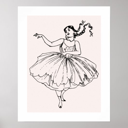 Mädchen Schöne Kunst Poster (Vorne)
