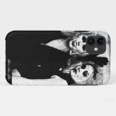 Mädchen - schwarz u. weißer Iphone 5 Kasten Case-Mate iPhone Hülle (Rückseite (Horizontal))