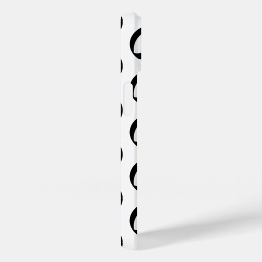 Mädchen Schwarz-weiße Volleyballmuster Case-Mate iPhone Hülle (Rückseite / Rechts)