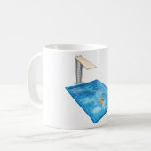 Mädchen schwimmen kaffeetasse (Vorderseite Links)