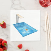 Mädchen schwimmen serviette (Beispiel)