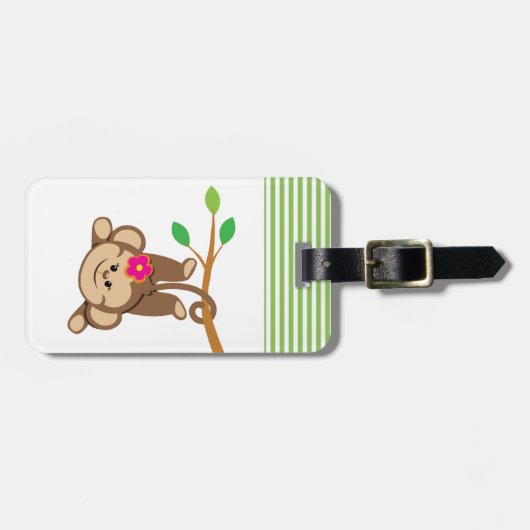 Mädchen-schwingaffe Gepäckanhänger (Vorderseite horizontal)