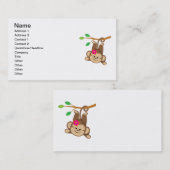 Mädchen-schwingaffe Visitenkarte (Vorne/Hinten)