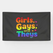 Mädchen, Schwule, und sie sind LGBT-Pride Monatsin Banner (Horizontal)