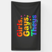 Mädchen, Schwule, und sie sind LGBT-Pride Monatsin Banner (Vertikal)