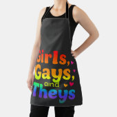 Mädchen, Schwule, und sie sind LGBT-Pride Monatsin Schürze (InSitu)