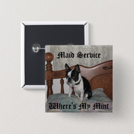 Mädchen-Service Button (Vorne & Hinten)