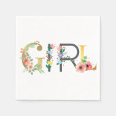 Mädchen Serviette (Vorderseite)