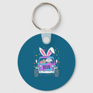 Mädchen-Shirt Osterhase fährt Monstertruck Schlüsselanhänger