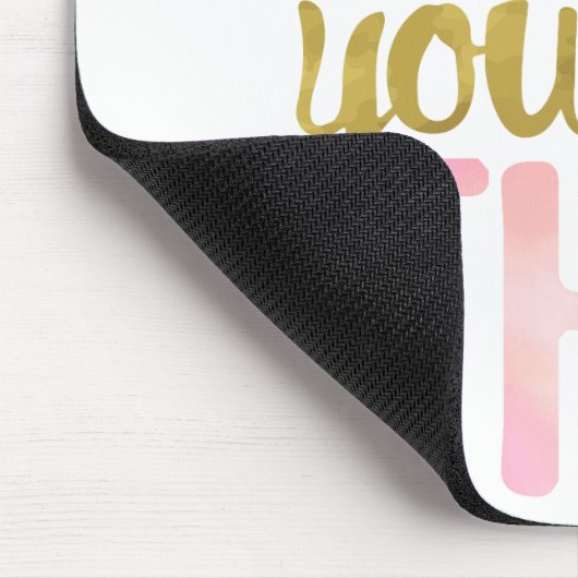 Mädchen Sie komplett Got dieses Design Mousepad (Ecke)