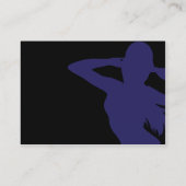 Mädchen-Silhouette - Chubby Visitenkarte (Rückseite)