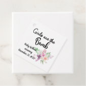 Mädchen sind die Bombe, Baby kommt zu Gunsten Mark Geschenkanhänger (Beispiel)