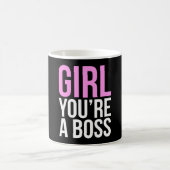Mädchen sind Sie ein Chef Kaffeetasse (Mittel)