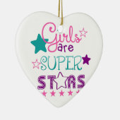 Mädchen sind Superstars Keramik Ornament (Rechts)