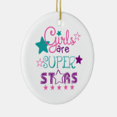 Mädchen sind Supersterne Keramik Ornament (Rechts)