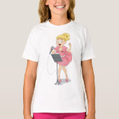 Mädchen singt T-Shirt (Vorderseite)