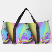 Mädchen sitzend duffle bag (Rückseite)