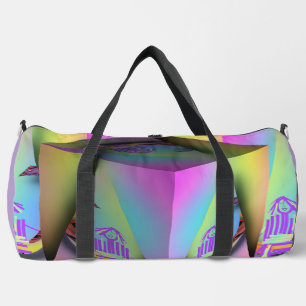 Mädchen sitzt 3-D Duffle Bag