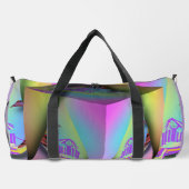 Mädchen sitzt 3-D Duffle Bag (Rückseite)