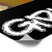 Mädchen Skate auch! - Poster von I m G Skateboards (Ecke)