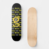 Mädchen Skate auch! - Schwarzes Skateboard - (gold (Vorderseite)
