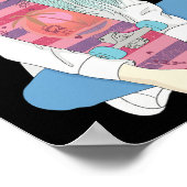 Mädchen Skate Skateboard Skateboarding Machen Eine Poster (Ecke)