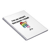 Mädchen Smart, weil ich las Notizblock (Rechte Seite)