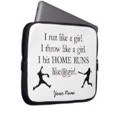 Mädchen-Softball-Laptop-Hülse Laptopschutzhülle (Vorne Rechts)