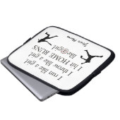 Mädchen-Softball-Laptop-Hülse Laptopschutzhülle (Vorne Knopf)